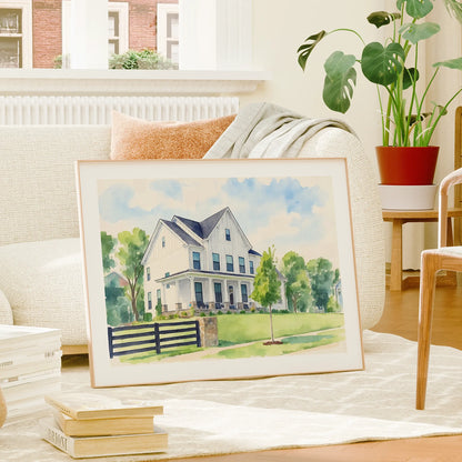 Watercolor - House