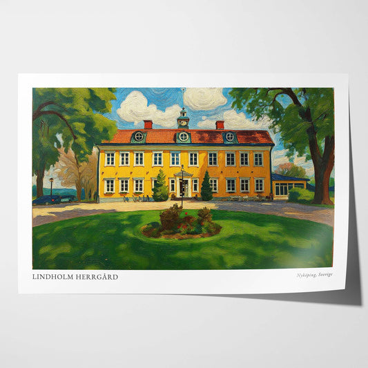 Oljemålning - Hus