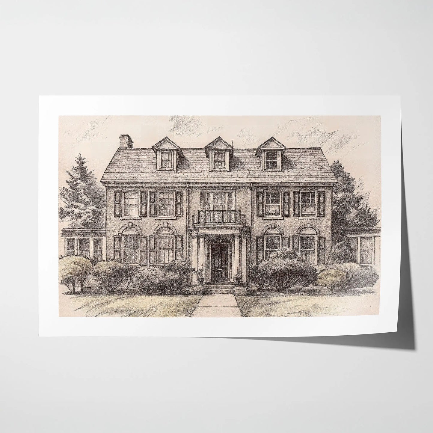 Pencil Sketch - House
