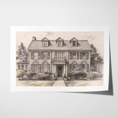 Pencil Sketch - House