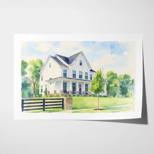 Watercolor - House